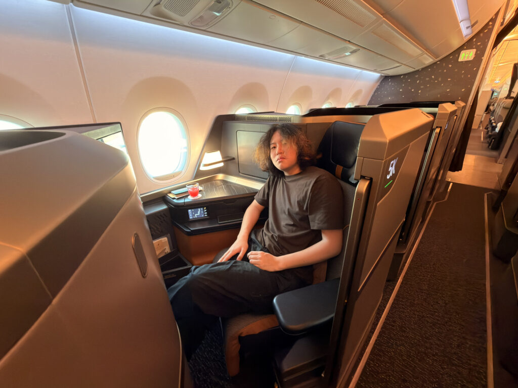 STARLUX A350 Business Class photo of me